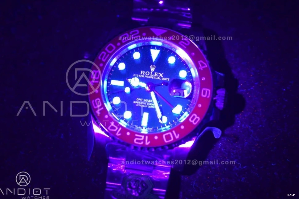 on Gold Weight BLRO Bracelet Dial Gain GMT Black VR3285 126719 Oyster CHS Best Factory Edition Master II 1:1 1109